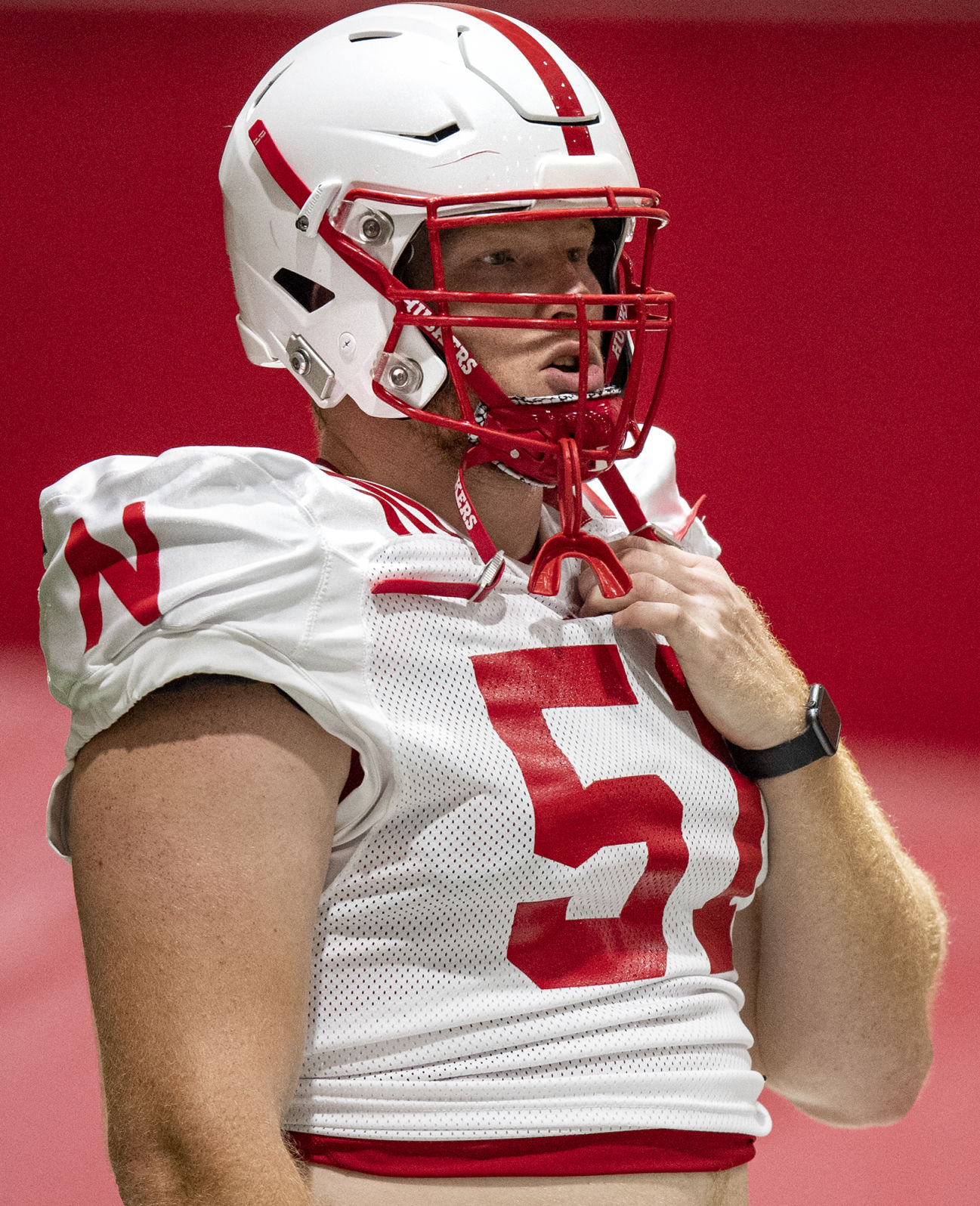 NU football practice, 8.7